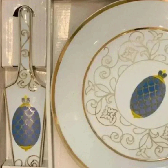 Formalities Imperial Egg Cake Plate & Server NWT - Picture 9 of 12